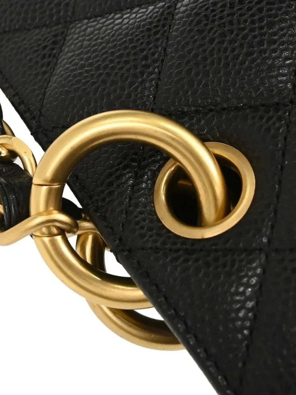 Chanel Black Calfskin GST Tote Chain Handbag 188869